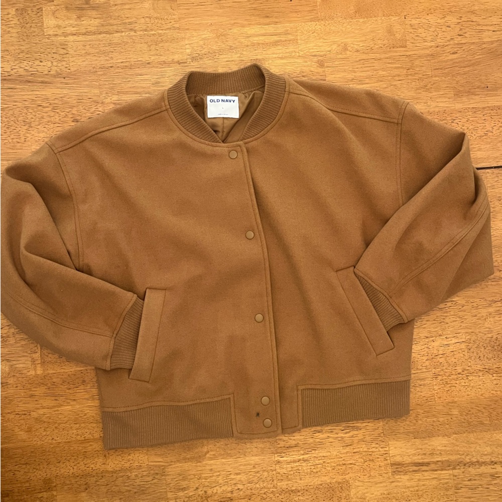 Old Navy Camel/Tan Bomber Jacket